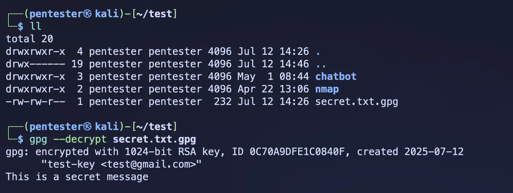 Decrypt asymmetric encryption-3
