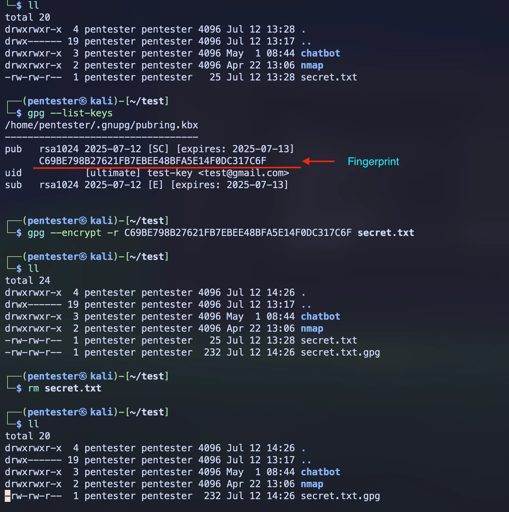 Asymmetric file encryption